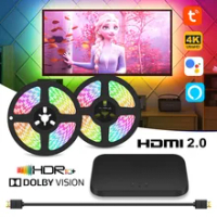 4K HDMI Ambient Light TV PC Backlight Immersion Screen Sync Lighting Compatible With Alexa Google Home Dolby Vision HDR10