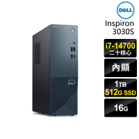 【DELL 戴爾】i7 二十核薄型電腦(3030S/i7-14700/16G/1TB HDD+512G SSD/W11P)