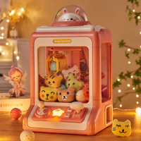Kids Automatic Mini Claw Machine Toy for Kids Mini Cartoon Coin Operated Play Game Arcade Crane Doll Machines Children Toy Gifts
