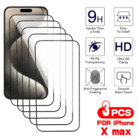 3Pcs Full Cover Tempered Glass For Apple iPhone XS max Screen Protector Glass Film