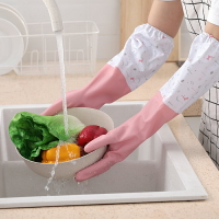手套洗碗家務廚房耐用加厚橡膠冬季洗衣服保暖防水冬天乳膠加絨女