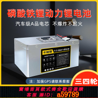 【台灣公司 可打統編】寧德磷酸鐵鋰汽車級電池60v72v三四輪電動車三元鋰電48v二輪電瓶