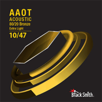 【BlackSmith】Black Smith AABR-1047 碳纖維 AAOT 厚包膜 黃銅 民謠吉他弦(原廠公司貨 商品保固有保障)
