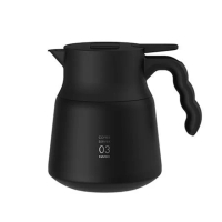 【HARIO】V60 不鏽鋼保溫咖啡壺 800ml 黑色(保溫壺 咖啡壺 VHSN-80B PLUS 不銹鋼)