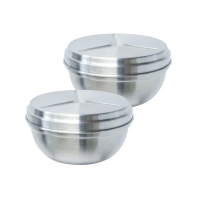 【1Z Life】PLUS PERFECT極緻316雙層碗-14cm-附蓋-2入(1z life perfect 理想 不鏽鋼碗 極緻 雙層)