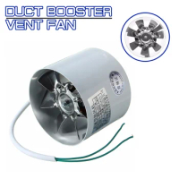 2800R/Min 4 Inch Duct Booster Vent Fan Metal 220V 20W household Inline Ducting Fan Exhaust Ventilation Duct Fan Accessories