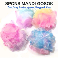Spon Jaring/Spon Mandi Pelangi/Bath Sponge Rainbow/ Spons Mandi Shower