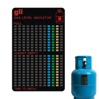 Gas Meter Tank Level Indicator Propane Butanes Cylinder Meter LPG Fuel Magnetic Gauge Caravan Bottle Temperature Measuring Stick