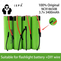 Brand new Mkepa 1-20pcs 100% original 18650 battery 3400mAh 3.7V lithium battery NCR18650B suitable 