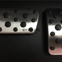 2pcs Gas Fuel Brake Foot Pedal Pads Cover AT For Toyota Camry (XV50) 2012 2013 2014 AT
