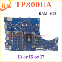 KEFU Notebook Mainboard For ASUS Transformer Book Flip TP300UA TP300U Q300U Laptop Motherboard i3 i5