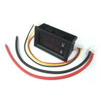 【台灣霓虹】LED直流數位50A雙色電流電壓表