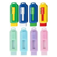 1pcs STAEDTLER 525 Eraser Macaron Color Move Lock Type PVC Free Rubber Erasers Stationery School Student Kids Gift Award F114