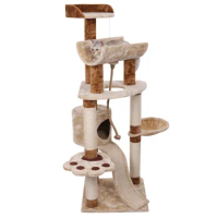 Manufacturer of spot sales big style wooden cat nest tree one cat cat scratch plates of pet products