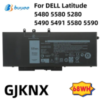 GJKNX 7.6V 68WH Laptop Battery For Dell Latitude E5480 E5580 E5490 E5491 E5590 E5591 Precision M3520 M3530 Series VG93N 3DDDG
