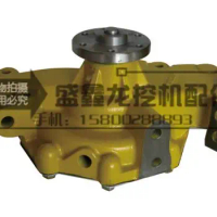 Komatsu 6D95 pump, PC200-6 excavator, engine water pump, 6206-61-1100 engine, water pump