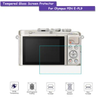 9H Tempered Glass LCD Screen Protector Shield Film for Camera Olympus PEN E-PL9 3-Inch LCD Accessories