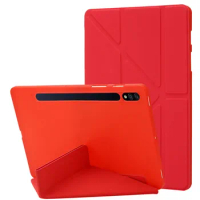 Cute Tranform Stand Case for Samsung Galaxy Tab S7 FE 5G SM-T730 T733 T735 T736 T736B 12.4" Soft Silicon Cover