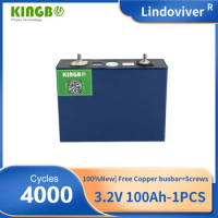 Kingbo Power 1PCS CALB100 Solar Battery Cells Lindoviver 3.2V 100Ah Prismatic Lithium Ion Battery