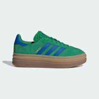 【adidas 愛迪達】Gazelle Bold W 女 運動休閒鞋 復古 厚底 舒適 百搭 綠 藍(IE1370)
