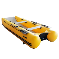 Durable 1.0mm Hypalon inflatable Folding catamaran sail boat Yacht with Aluminium Accessories On Sale