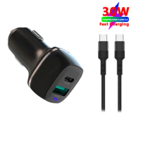 30W PPS PD Fast Car Charger For SAMSUNG Note 20 S21 Ultra S20 FE Note 10+ S10 5G PD Quick Charge For iPhone 13 12 Pro Max QC4.0