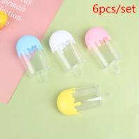 6pcs Plastic Clear Candy Box Ice Cream Stick Children Cute Sweets Birthday Gift