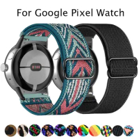 Scrunchie Band For Google Pixel watch 2 Strap Adjustable Elastic Nylon solo loop Bracelet Accessories Correa Pixel watch Straps