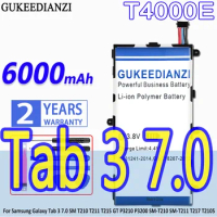 GUKEEDIANZI Battery T4000E 6000mAh For Samsung Galaxy Tab 3 7.0 SM T210 T211 T215 GT P3210 P3200 SM-T210 SM-T211 T217 T2105