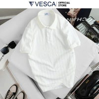 Áo Polo Nam Cổ V Dệt Kim Cao Cấp Phong Cách Hàn Quốc Vesca E23