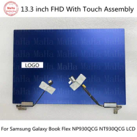 13.3 inch FHD 1920*1080 For Samsung Galaxy Book Flex 930QCG NP930QCG NT930QCG LCD Display Screen Assembly With touch upper part