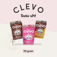 Susu UHT CLEVO berat 115 gram Varian Coklat dan Strobery