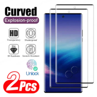 2Pcs Curved Tempered Glass Screen Protector For Samsung Galaxy S21 S24 S23 S22 S20 Plus Ultra FE Note 8 10 20 Plus S10 S9 Glass