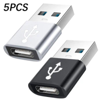5pcs USB To Type C OTG Adapter USB USB-C Male To Micro USB Type-c Female Converter For Macbook Samsung S20 USB C OTG Connector