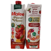 Malee มาลี เพาเวอร์แพลนท์ สูตรผักสีแดง ขนาด 1000 มล. ด้วย Zinc และ Niacin สำหรับสุขภาพที่ดี