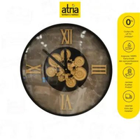 Atria Vega Side Table Clock A95 50X50X58cm Black