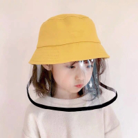 【漂亮小媽咪】漁夫帽防飛沫防疫面罩防疫帽兒童成人寶寶盆帽遮陽防曬
