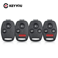KEYYOU For Honda Accord CRV Pilot Civic 2003 2007 2008 2009 2010 2011 2012 2013 Replacement Key Case