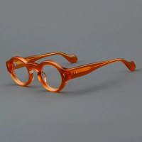 Retro Acetate Kính Khung Dày Kính Mắt Nam Nữ Kính Tròn Khung 23106 For Her/Him - Stylish & Practical