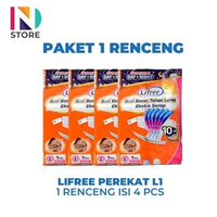 Lifree Renceng Perekat M1/L1/XL1 /Lifree Renceng Celana Tipis M1/L1/XL1 (1 Renceng isi 4 Pcs) PEREKA