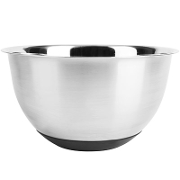 《EXCELSA》不鏽鋼止滑打蛋盆(3L) | 不鏽鋼攪拌盆 料理盆 洗滌盆 備料盆