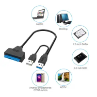 2023 New USB 3.0 2.0 SATA 3 Cable Sata To USB 3.0 Adapter 2.5/3.5 External Inch SSD Up Hard HDD III Sata Cable Support Driv T5O1