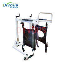 Hospital Medical Transfer Machine Commode Toilet Chair For Disabled Patient Transfer Wheelchair