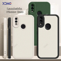 Luxury Original Lambskin Phone Cover for Xiaomi Redmi Note7 Note 7 S 7S Pro 7Pro Leather Shockproof Fundas Soft Case Accessories