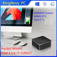Topton Pocket Mini PC Gamer Intel i7 1185G7 DDR4 NVMe Cheap Windows 11 gaming Computer barebone Desktop NUC 4K HTPC WiFi6