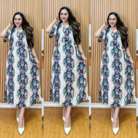 Daster Motif Rayon Viral Busui | Daster Talita Jumbo Santai