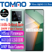 Vivo iQOO 11 Pro 5G Mobile Phone 6.78" 144Hz 8GB 12GB 16GB RAM 256GB 512GB ROM Snapdragon 8 Gen 2 Octa Core 4700mAh 200W OTA NFC
