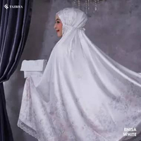 MUKENA TAZBIYA LACE SILK PREMIUM ENISA | Mukena Putih tazbiya|Mukena Silk Motif | Mukena Seserahan P