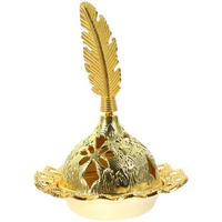 Vintage Decor Bowl Golden Bakhoor Charcoal Decor Frankincense Incense Holder