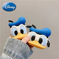 Disney Donald Duck Airpods Earphone Case for 1 and 2 3 Pro Cute Anime Figures Model Soft Shell Wireless Headphone Cover Gifts